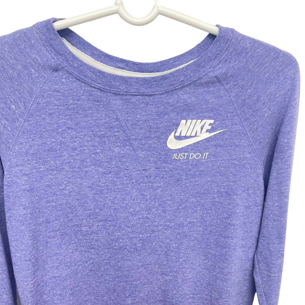 Nike Just Do it Women's Running Purple Long Sleeve Shirt Size S - Picture 3 of 10